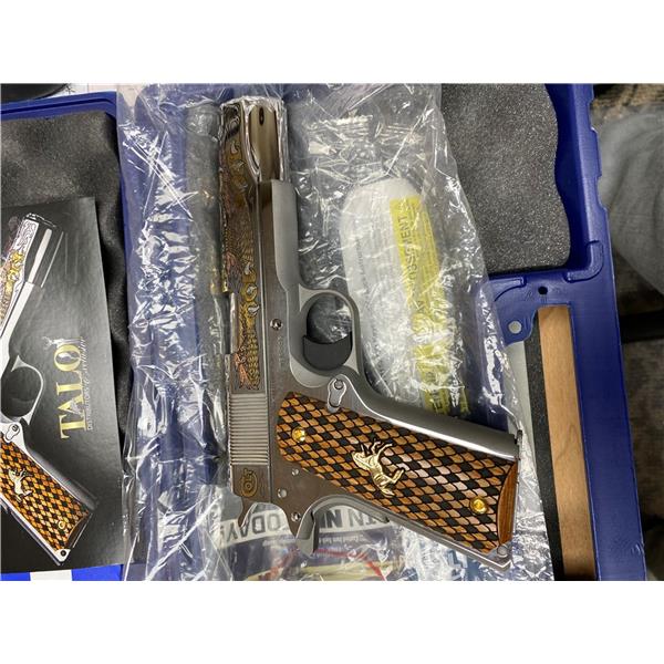 .38 Super 1911 Colt Talo Bright Stainless Dragon 38 super 5 inch " barrel