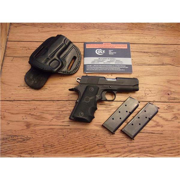 Colt 1911 Lightweight Officers Model .45 ACP 3.75" Pistol NICE GUN $1START 3 inch " barrel