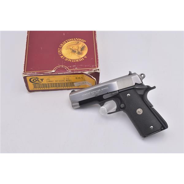 RARE Colt Combat Officers Model 1911 .45 ACP 1 Of 350 BOXED 2 Tone LFF