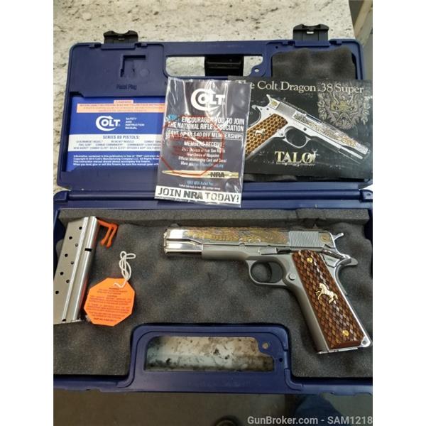 .38 Super 1911/1991 Government COLT 1911 GOVERNMENT DRAGON TALO 1 OF 500 5 inch " barrel