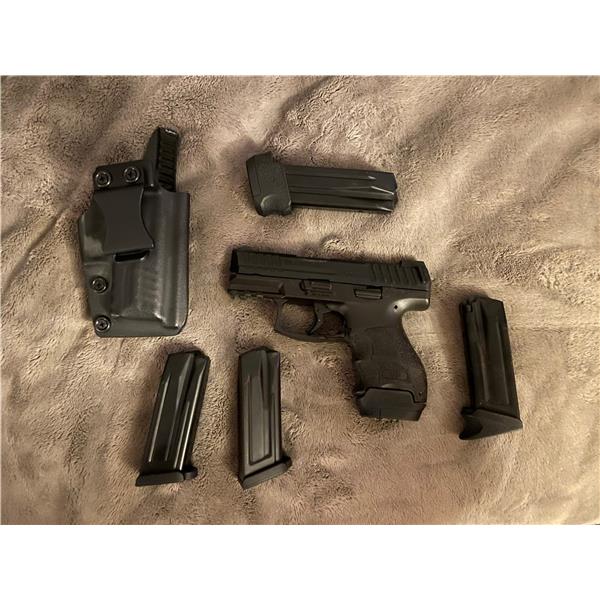 9mm Luger (9x19 Para) Heckler & Koch HK VP9sk with holster 5 mags 642230261723 3.4 " barrel