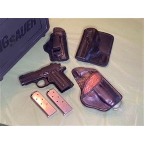 Sig Sauer P238 .380 ACP Nitron 2 Mags, Holsters, Excellent 3 inch " barrel