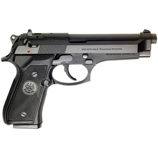 9mm Luger (9x19 Para) Beretta 92FS w/ (2) 10 rd mags JS92F300 082442027104 4.9 " barrel