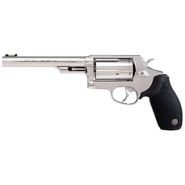 45 LC 2441069T Taurus Judge 410/45LC 6.5" 5rd FO Sight Ribber Grip Overlay Matte SS 725327600978
