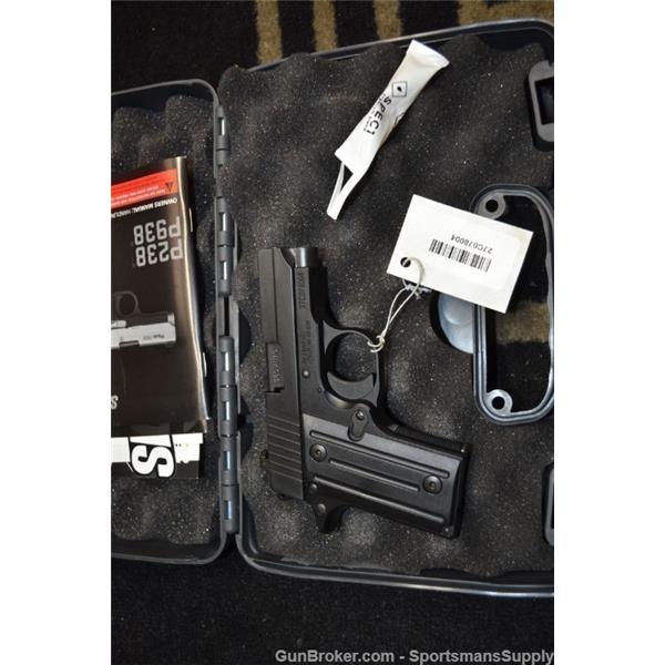 .380 ACP Sig Sauer P238 Nitron MA Compliant .380acp Night Sights NIB 238M-380-BSS