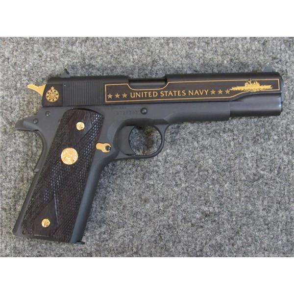 .45 ACP Colt 1911 1911A1 US Navy 200 Years "Don't Give Up The Ship" 45 514/1997 5 inch " barrel