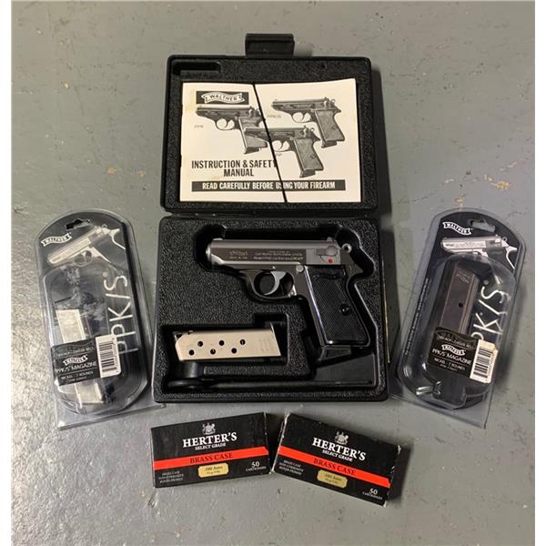 .380 ACP Walther PPK/S and 100 Rounds of Herters