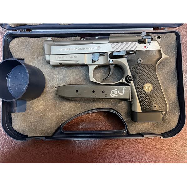 9mm Luger (9x19 Para) Beretta 92FS Compact Inox Chambered in