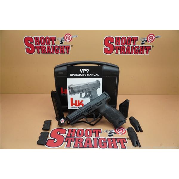 9mm Luger (9x19 Para) Heckler & Koch VP9 4" w/Case $10S&H NoCCFees 4 inch " barrel