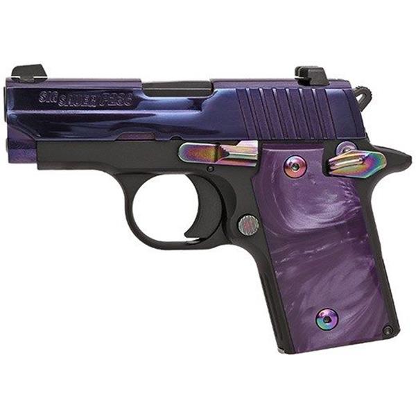 SIG SAUER P238 PSP PURPLE PEARL / BLACK .380 NIGHT SIGHTS in stock NO RESER