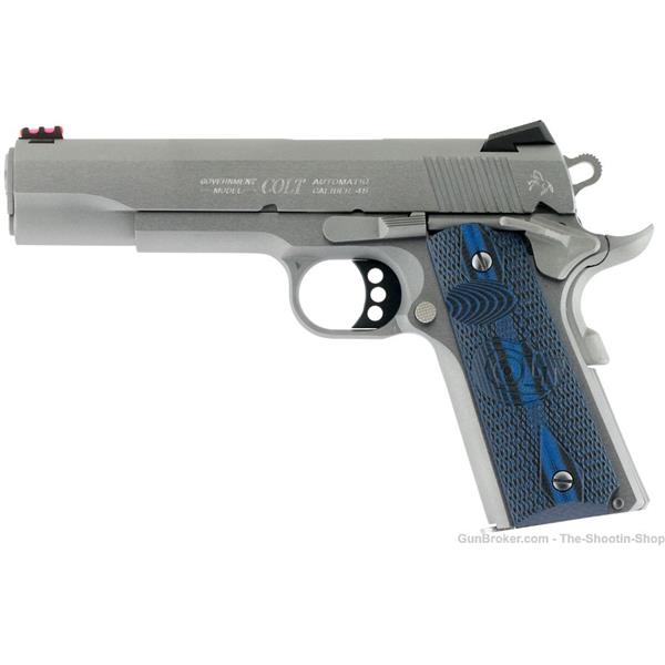 .45 ACP Competition Government Colt Model COMPETITION GOVT 1911 Pistol Stainless 45ACP 5" 8RD Target G10 098289111449 5 inch " barrel O1070CCS