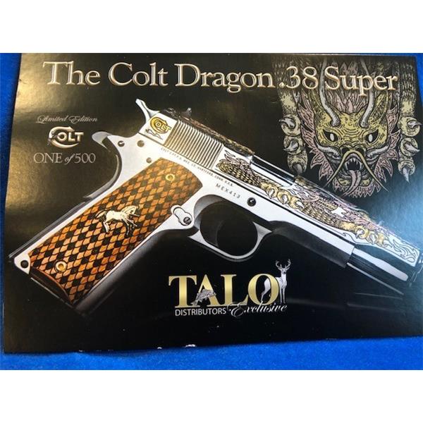 .38 Super 1911 COLT DRAGON TALO - 38 Limited edition 5 inch " barrel