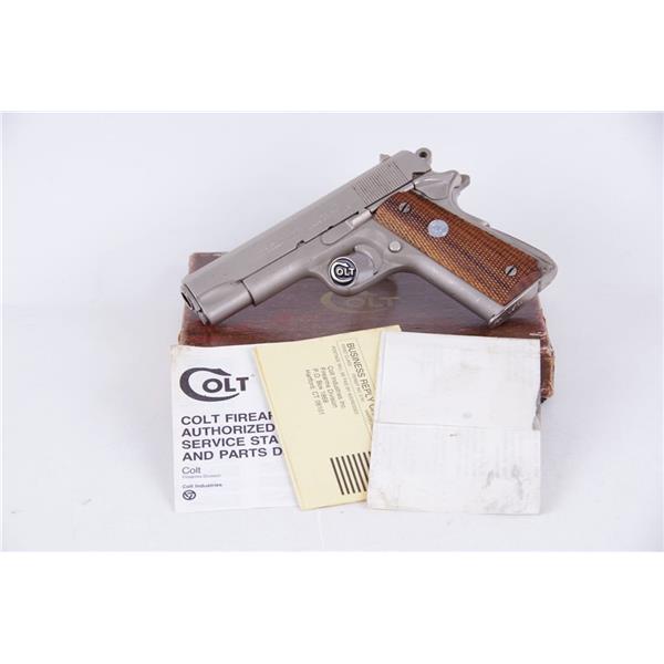 .45 ACP 1973 Colt Combat Commander .45acp Satin Nickel with Box Shooter 4 inch " barrel