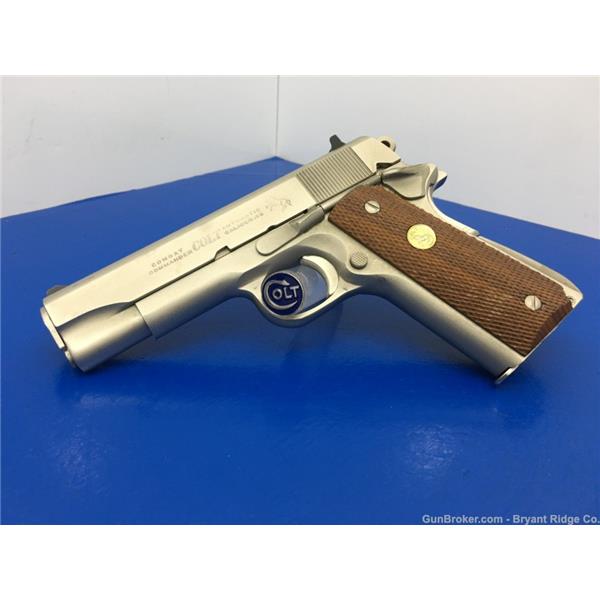 1977 Colt Combat Commander .45 Acp *RARE SATIN NICKEL FINISH*