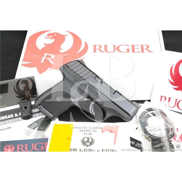 9mm Luger (9x19 Para) Ruger EC9s EC9-s 03283 Double-Action Semi-Auto Pistol, 2019 NO CA
