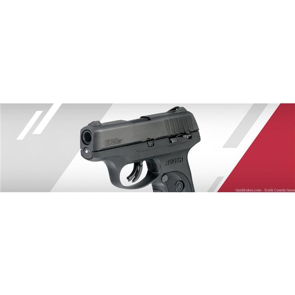 Ruger EC9S 9mm BLK/BLK 7+1 FS SAFETY 3283 Penny Auction NR 736676032839 3 inch " barrel