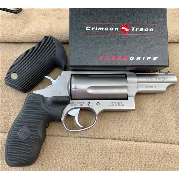 Taurus Judge 3" Mag SS - 4410 Tracker .45LC/.410 Crimson Trace grips 3 inch " barrel