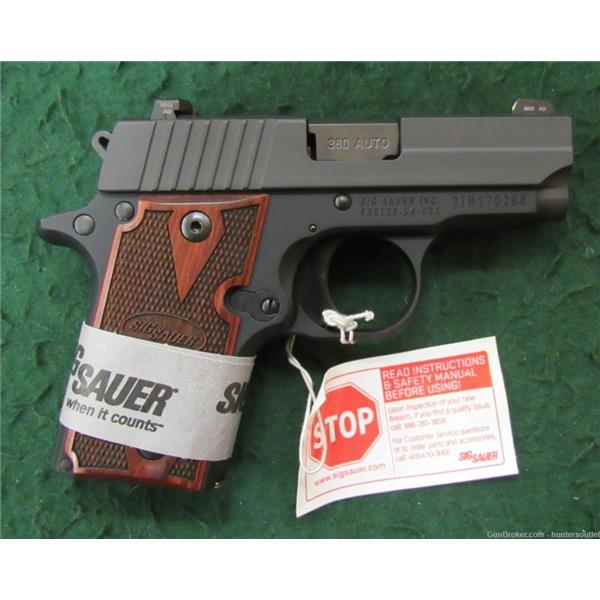 Sig Sauer P238 .380 ACP 380 Auto Rosewood Night Sights 2.7" 238-380-RG New 798681417964