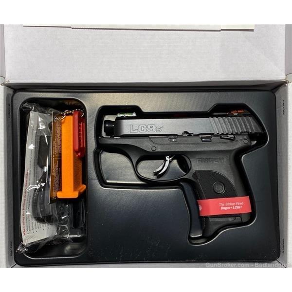 9mm Luger (9x19 Para) RUGER LC9S HI-VIZ FIBER OPTIC SIGHTS 9MM- BADLAND GUNS 736676032709