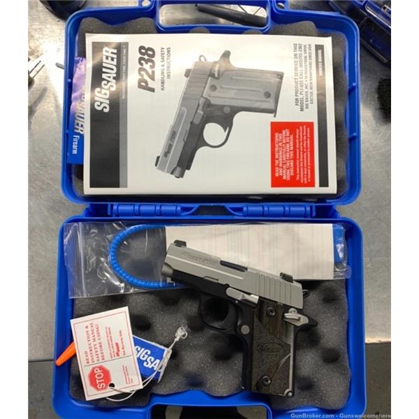 .380 ACP Sig Sauer P238 two tone. 380 like new. Night sights. 238-380-BG