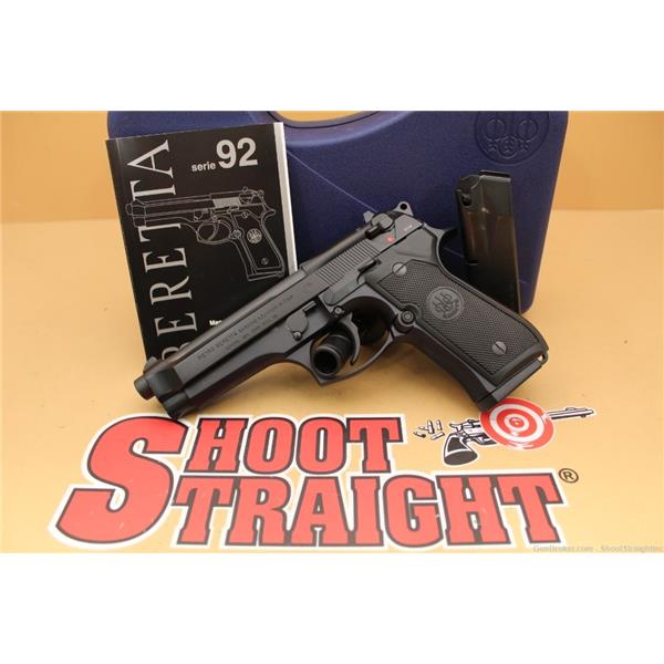 9mm Luger 92 FS Beretta 92FS w/Case 9MM 4.9" $10S&H NoCCFees 4 inch " barrel