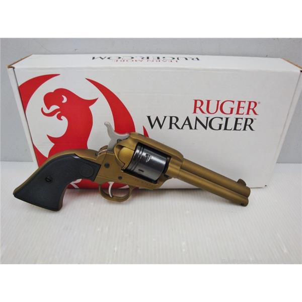 .22 LR Ruger / Sturm, & Co. RUGER WRANGLER Single Action Revolver 22LR 4.62” Bbl. Burnt Bronze Cerakot 4427