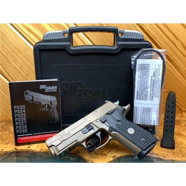 9mm Luger LNIB Sig Sauer P229 ELITE Emperor Scorpion FDE SA/DA 4" (2)15rd Mag NR 4 inch " barrel