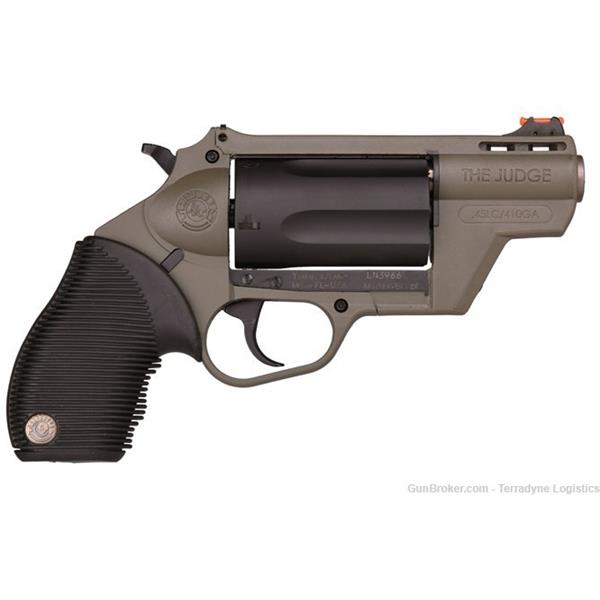 .45 LC/.410 TAURUS JUDGE PUBLIC DEFENDER POLYMER 410 / 45 COLT THE OD GREEN 725327615309