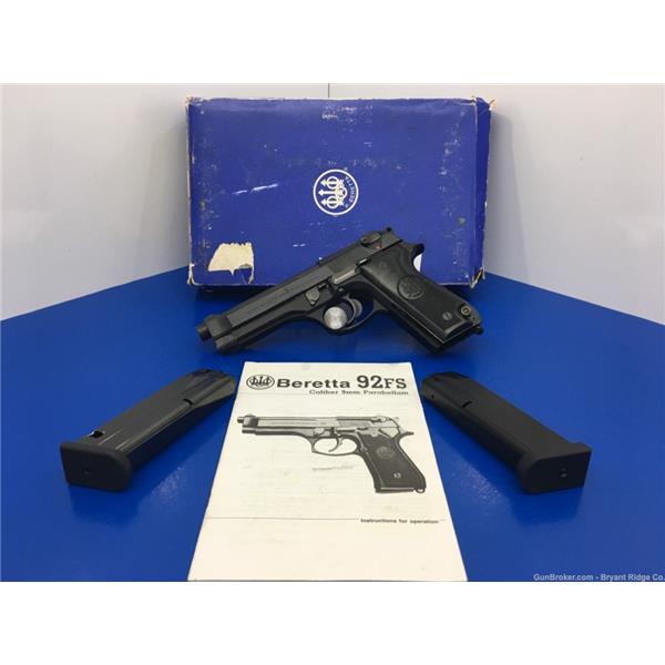 9mm Luger 92 FS Beretta 92S Blue 4.9" *INCREDIBLE SEMI-AUTOMATIC PISTOL* cs