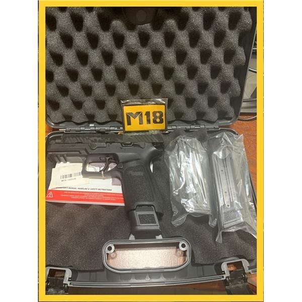 9mm Luger (9x19 Para) NEW! Sig Sauer P320 M18 Bravo BLACK 9MM Manual Safety 17/2x21 Optic Ready 320CA-9-M18-MS-BLK