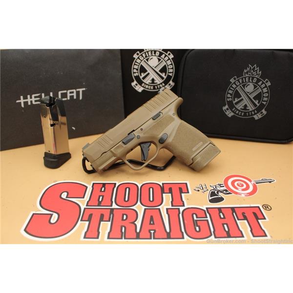 9mm Luger Springfield Armory Hellcat (FDE) 3" w/Box $10S&H NoCCFees 3 inch " barrel
