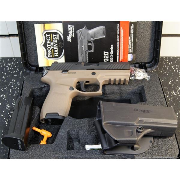 9mm Luger P320 Compact Sig Sauer P320C-9-T-FDE in 4 inch " barrel