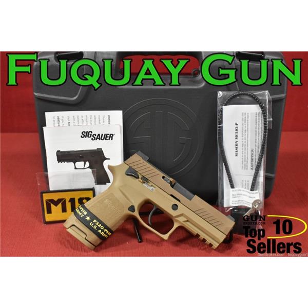 SIG Sauer P320 M18 Pistol 9x19mm Luger MS 3.9" BBL 17+1 320CA-9-M18-MS-1M 798681637355 T63219 PREOWNED 3 inch " barrel