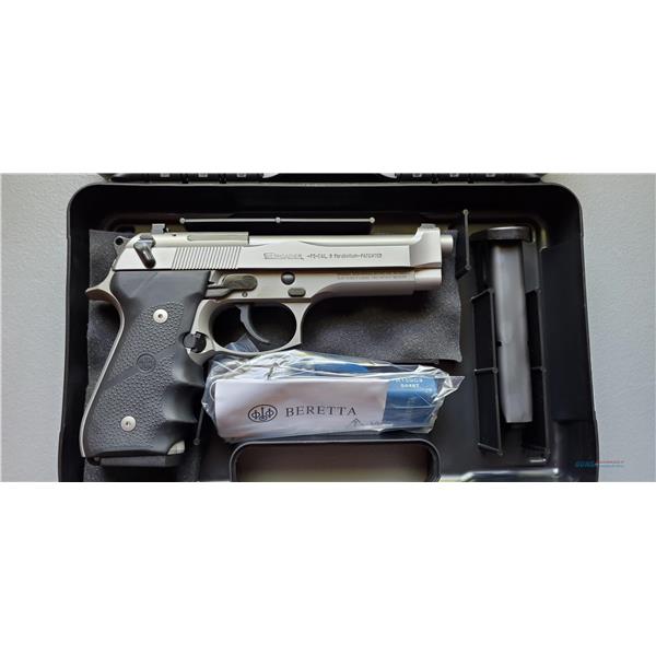 9mm Luger BERETTA 92FS BRIGADIER INOX CA 9MM 10RD 082442884981 Beretta, 92FS, Brigadier, Semi-automatic, DA/SA, F