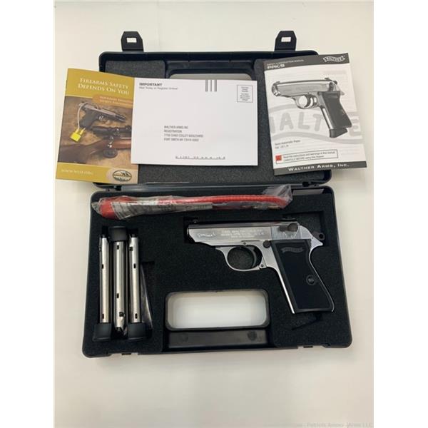 .22 LR Walther Arms WALTHER PPK/S NICKEL - .22LR (3) 10RD MAGS 3.3" BARREL LNIB 723364200267 3 inch " barrel 5030320