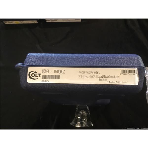 .45 ACP 1911 Defender New in the box a colt talo lightweight defender 45acp 07000DZ 3 inch " barrel