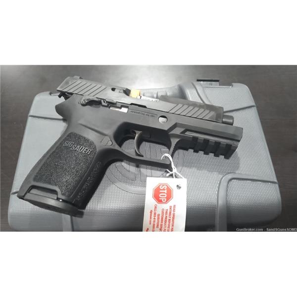 9mm Luger LOOK! SIG SAUER P320 COMPACT 9MM 3.9" 10RD MA LEGAL 320C-9-BSS-MS-MA NEW!