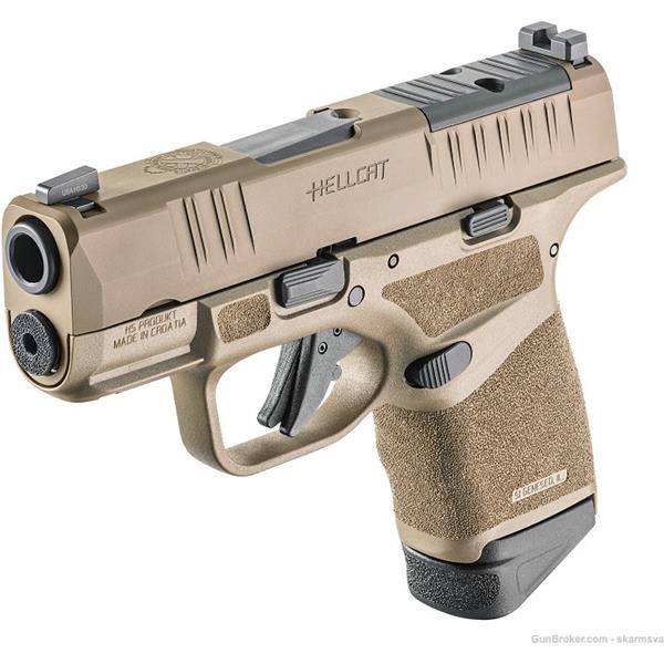 9mm Luger Springfield Armory HELLCAT OSP 3" OPTICS READY FDE 13rds SKU: HC9319FOSP 706397933951 3 inch " barrel