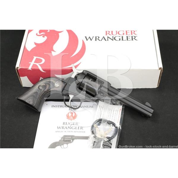 Ruger Wrangler 02002 .22 LR Black Cerakote Single Action Revolver, MFD 2020