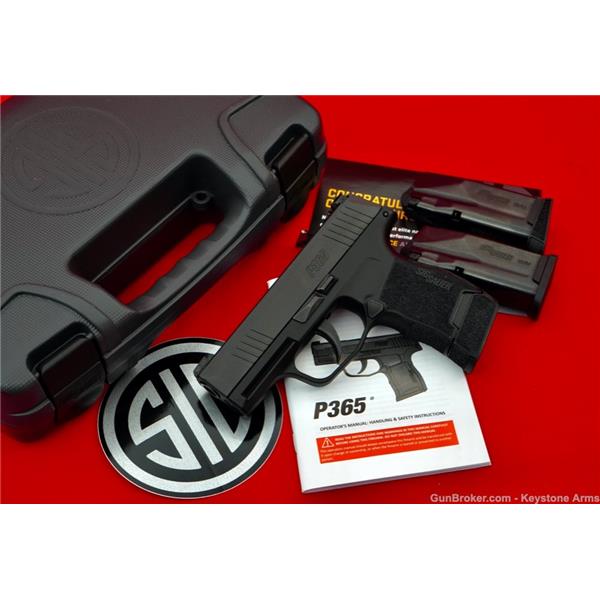 9mm Luger (9x19 Para) P365 Nitron Micro-Compact Awesome Desired & Hard To Find Sig Sauer 9MM w/ Original Case $.01 NR