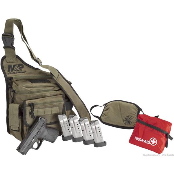 9mm Luger M&P Shield 1.0 Bugout Bag Bund Smith & Wesson / S&W MP MP9 Bug Out Bundle 5 Mags 13383