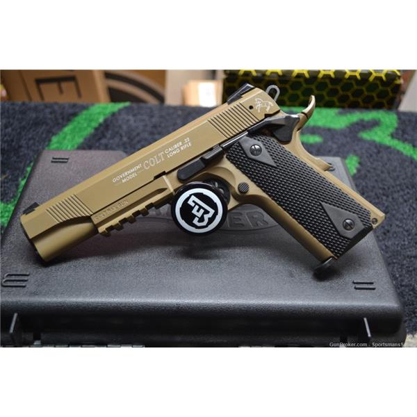 colt 1911 a1 22lr fde rail gun colt 1911 a1 22lr fde rail gun