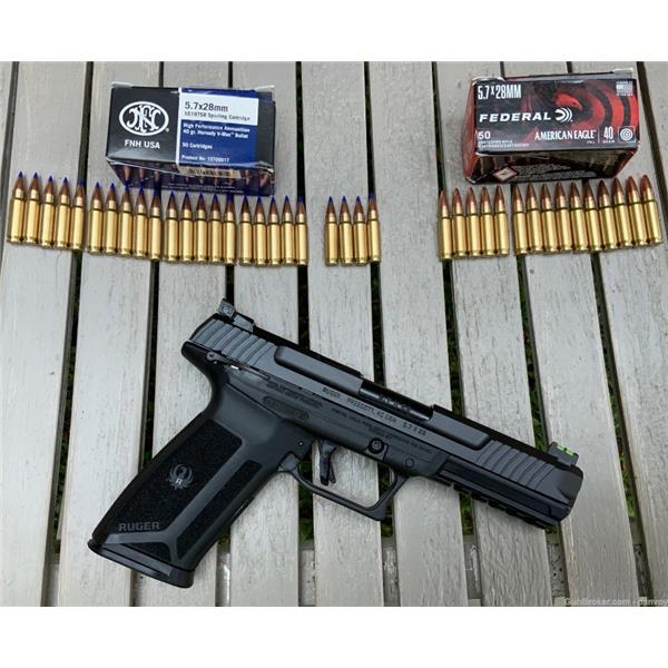 Ruger-57 Ruger / Sturm, & Co. 57 (5.7x28mm) including 39 Rounds Ammunition 5 inch " barrel
