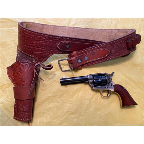 .45 LC/.410 45 Long Colt Cowboy Rig Uberti Mfg 1873 Regulator Revolver And Holster 5 inch " barrel