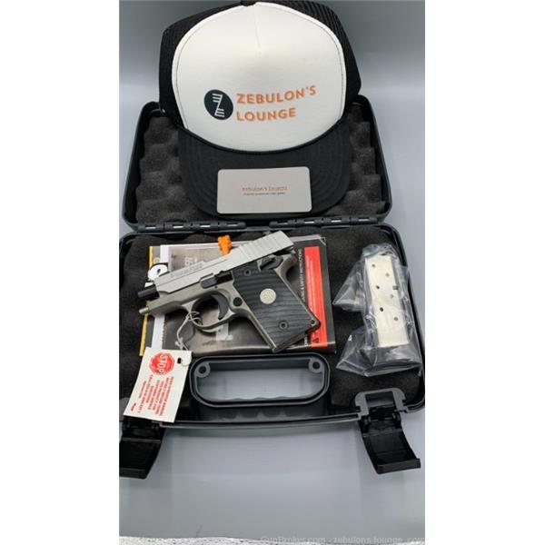 .380 ACP Sig Sauer P238 ASE Stainless 380ACP 2.7" SIGLITE NS G10 Grips Medallion SAO 798681586660 02-09-2021 238-380-ASE-BLK
