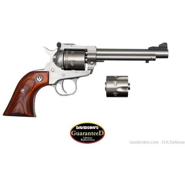 .22 LR Ruger / Sturm, & Co. Super Single Six Convertible 22LR|22M Rosewood Grips 6rd 736676006250 KNR5-C