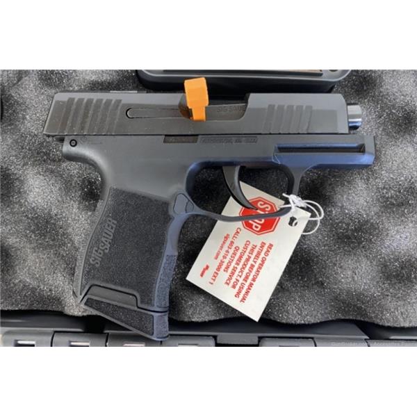 9mm Luger P365 Nitron Micro-Compact SIG Sauer SAS 3.1in w/Bullseye Fiber-Tritium Night Sights 798681629022 3659SAS 3 inch " barrel 365-9-SAS