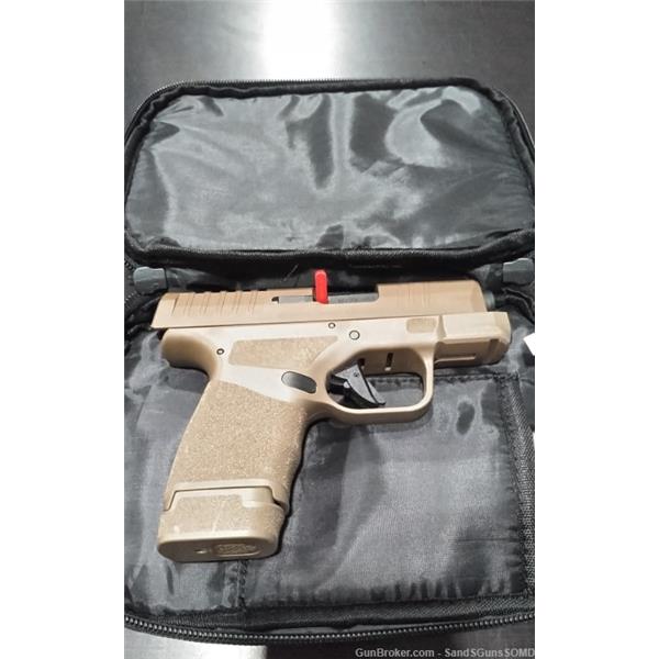 9mm Luger Springfield Armory PENNY START! SPRINGFIELD HELLCAT 9MM FDE SEMI AUTO PISTOL BARELY FIRED!