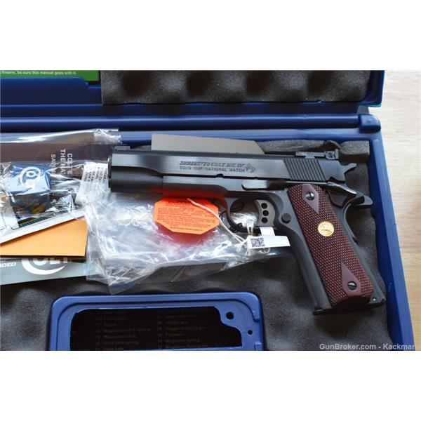 .45 ACP 1911 COLT O5870A1 NATIONLA MATCH GOLD CUP SERIES 70 45ACP NIB