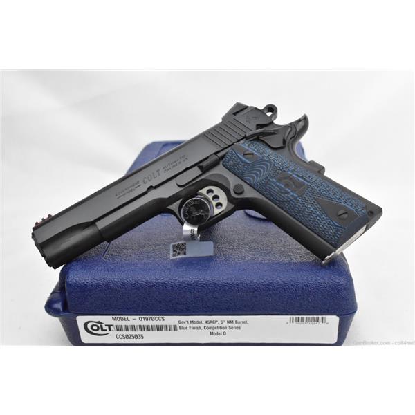 Colt Competition BLUE 1911 .45 ACP O1970CCS BRAND NEW 5 inch " barrel